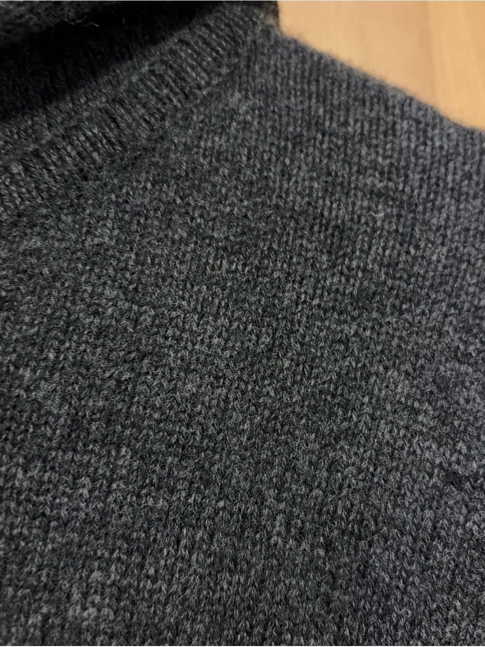 Buck Mason Wool Cashmere Blend Charcoal Loopback Hoodie Sweatshirt XL Luxury - Picture 3 of 11
